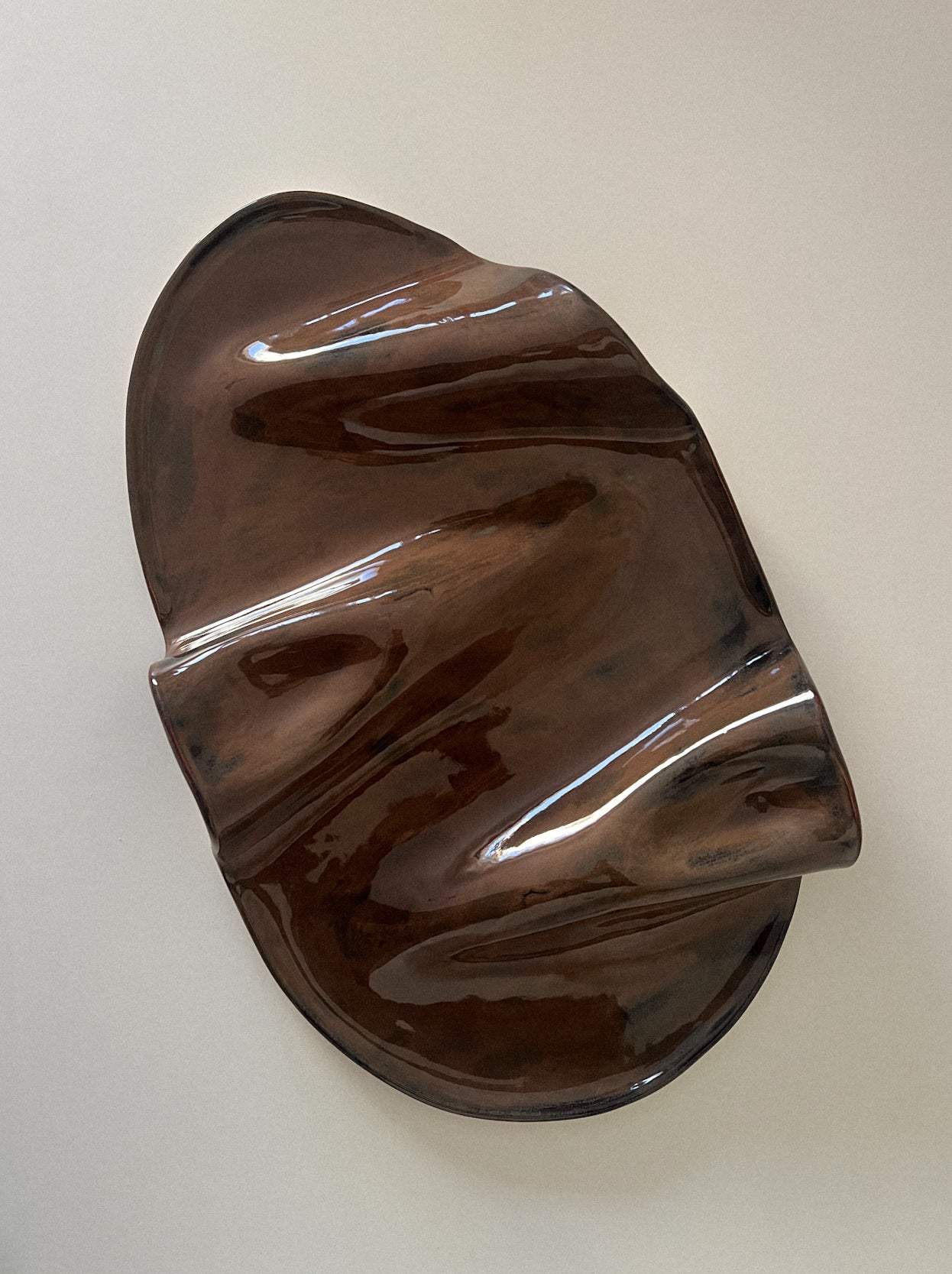 Taca na przekąski WAVY no. 4 ciemna czekolada