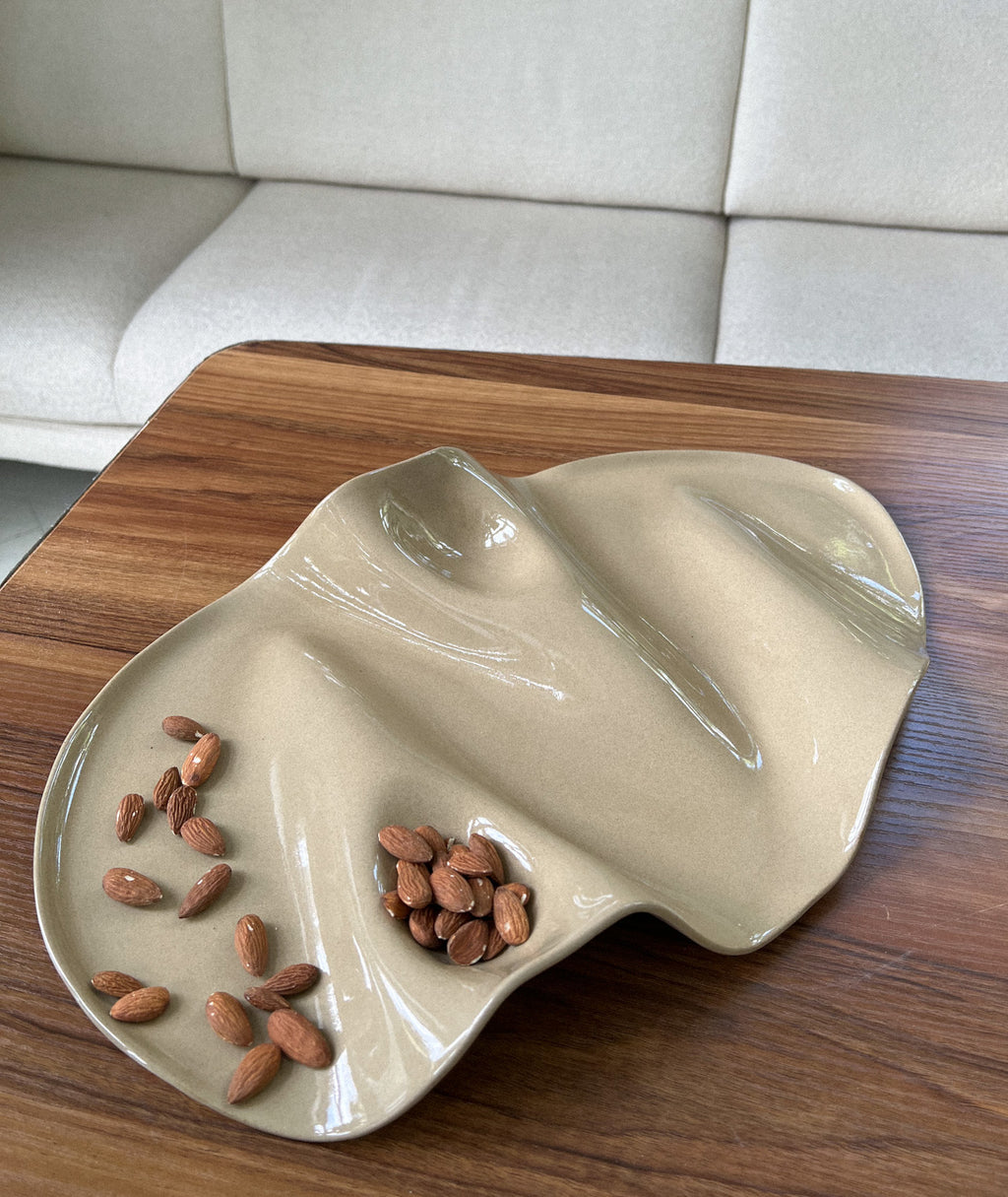Taca na przekąski WAVY no. 4 TOFFEE